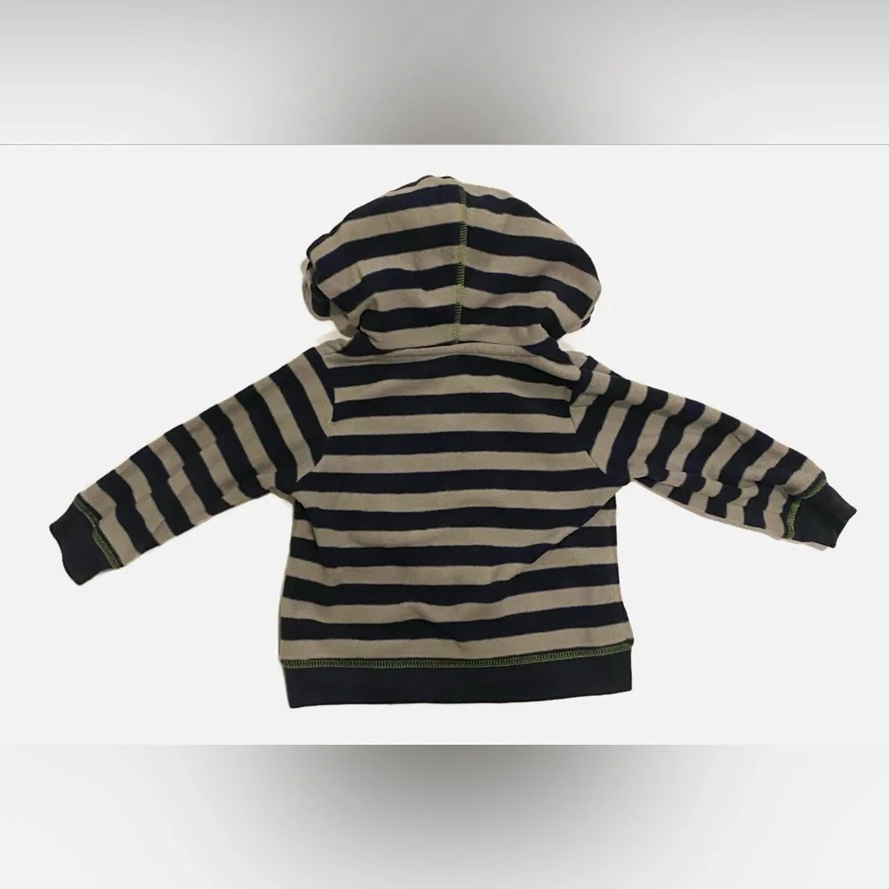 Carters Bundle - 2 Hoodies Navy Stripes and Dino - 9 months